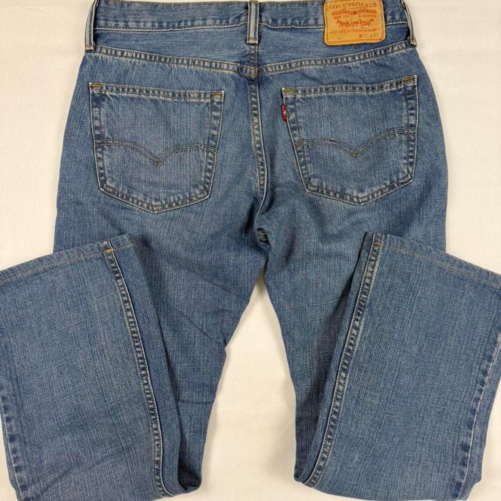 Levi's 527 Bootcut Cotton Jeans Women 32x32 Blue Retro Indie Streetwear
